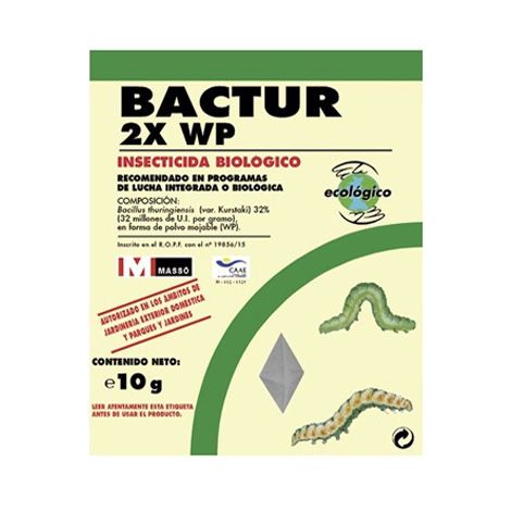 Bactur 2X Bacillus Thuringiensis 32% insecticida biológico