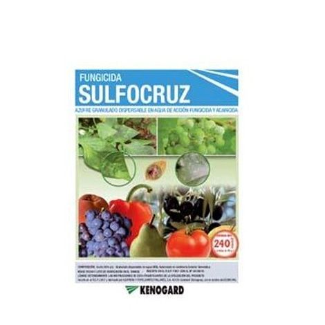 Sulfocruz Azufre 80% fungicida ecológico y JED