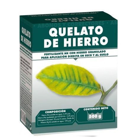 Fertilizante NK con Hierro granulado clorósis férrica JED