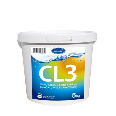 Cloro 3 acciones tabletas Tamar
