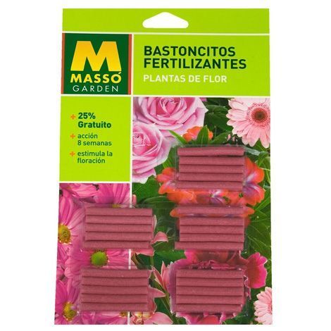 Bastoncitos fertilizantes plantas de flor Masso