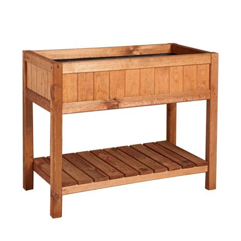 Mesa cultivo huerto urbano madera pino tratada 40