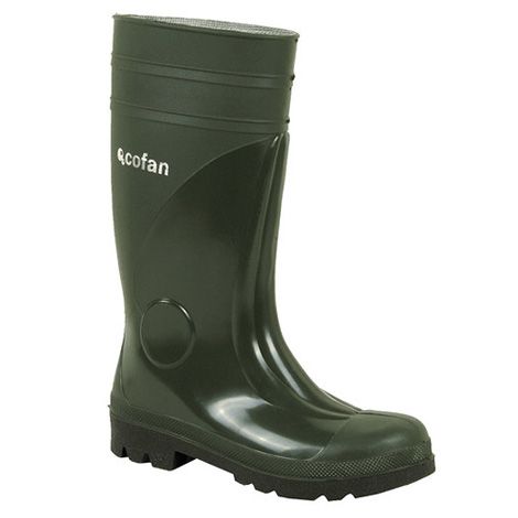 Bota de Agua con Puntera y Plantilla de Acero (Verde)