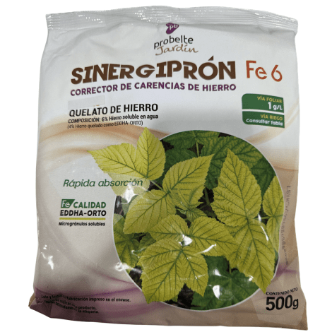 Sinergiprón Fe6 corrector de clorosis férrica (Hierro)
