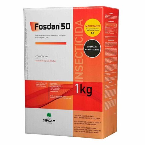 Fosdan 50 WP Fosmet 50% insecticida contacto e ingestión [DESCATALOGADO]