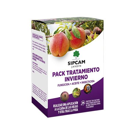 Pack tratamiento frutales invierno (aceite insecticida+fungicida/bactericida+insecticida)
