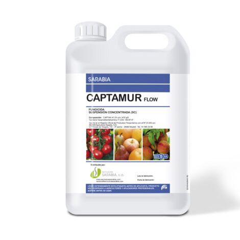 Captamur Flow Captan 47,5%  fungicida sistémico preventivo curativo