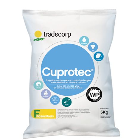 Cuprotec Oxicloruro de cobre 50% fungicida bactericida