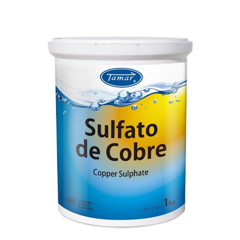 Sulfato de cobre 1Kg Tamar Piscinas