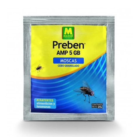 Cebo granulado para moscas MASSÓ 25gr. AMP 5GB