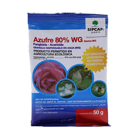 Azufre WG Sipcam Azufre 80% fungicida acaricida en ecológico y JED