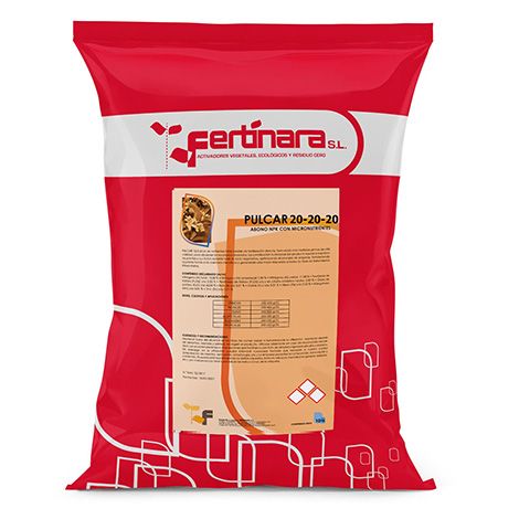 Abono foliar especial brotación 20-20-20 sólido soluble NPK