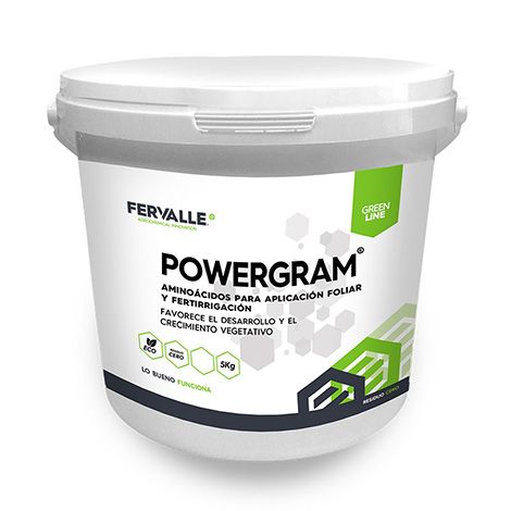 Powergram aminoácidos aplicacion foliar y riego