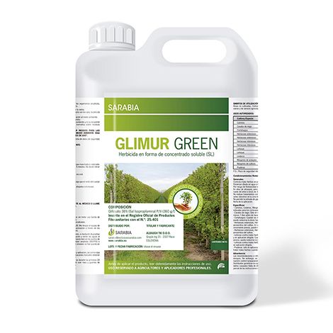 Glimur Green herbicida sistémico Glifosato 36% PROFESIONALES