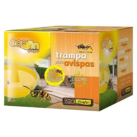 Flower Trampa atrayente para avispas con cebo