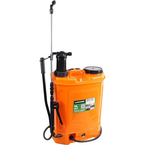 Pulverizador manual y batería Litio 12v Mader 16L