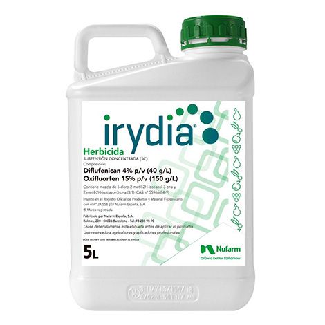 Irydia SC herbicida Oxifluorfen 15% + Diflufenican 4%