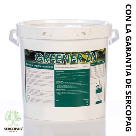 GREENER ZN | Quelato de Zinc EDTA 14% para corregir carencias de zinc