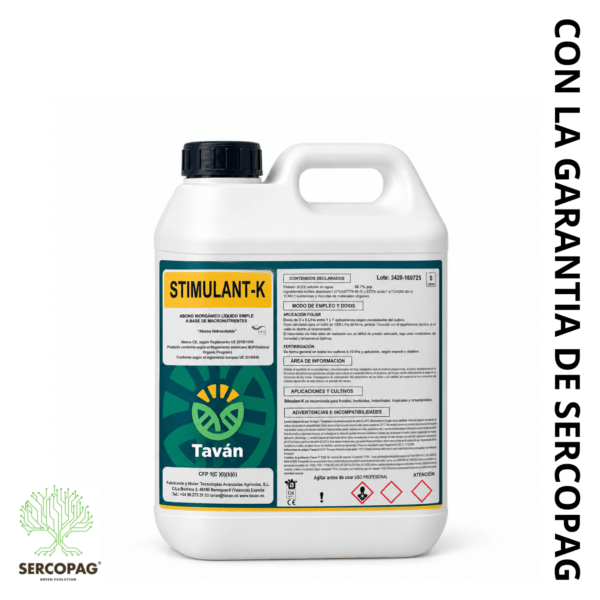 Taván Stimulant-K 5 L – Potasio para engorde y calidad del fruto