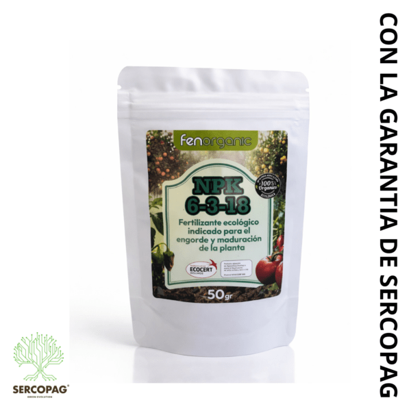 FENORGANIC NPK 6-3-18 50 g – Fertilizante ecológico para engorde y maduración