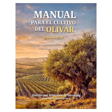 Portada del Manual para el cultivo del olivar, edición 2026, de Ana María Díaz Porrero y Sercopag
