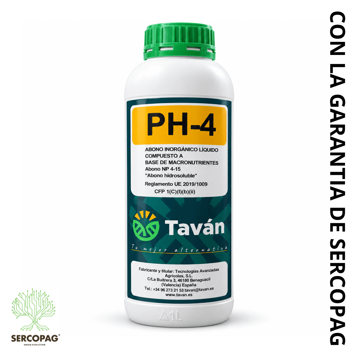 Taván PH4 – Regulador de pH, mojante y antiespumante